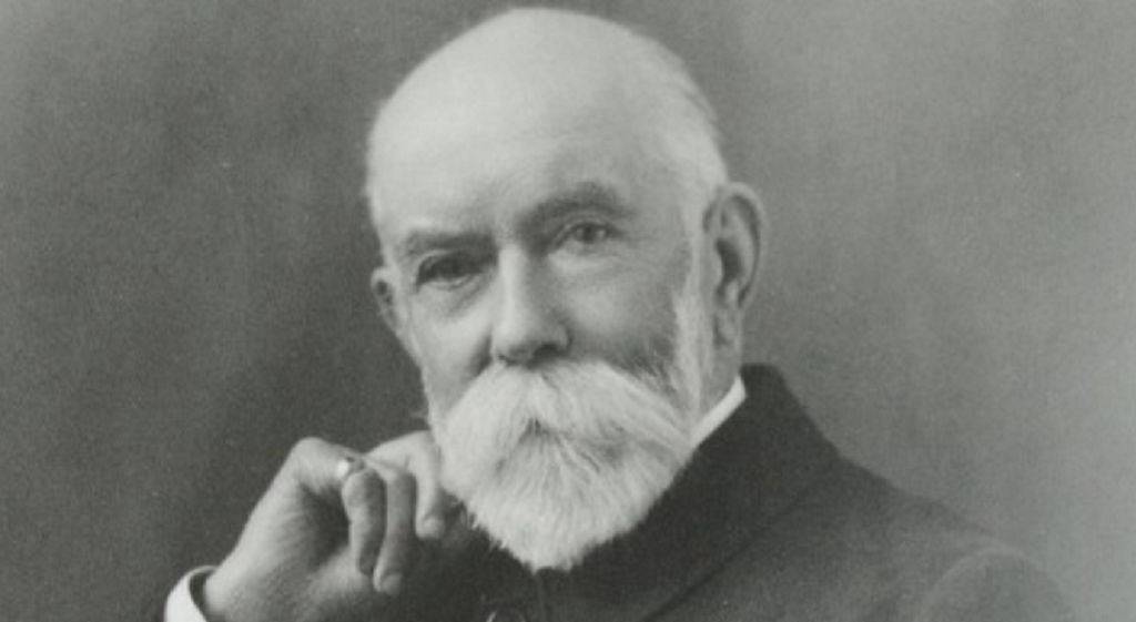 A portrait of Thomas Burberry, founder of the Burberry brand, whose innovative spirit and craftsmanship shaped the company’s heritage and legacy.