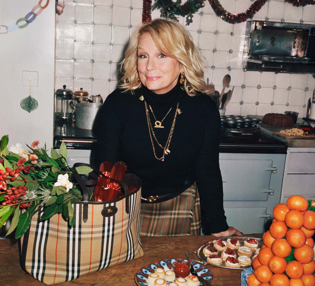 Burberry celebrates the festive season with Jennifer Saunders and