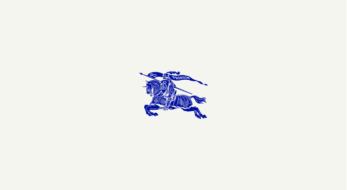 Blue Burberry equestrian knight emblem displayed on a clean background, representing access to the company’s financial calendar and key reporting dates.