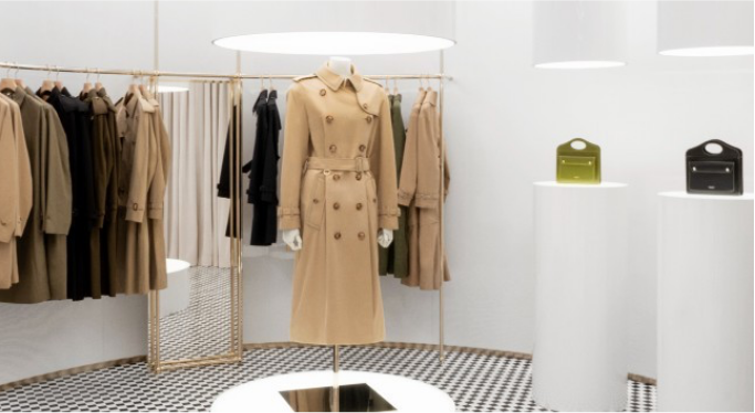 Classic Burberry trench coat.