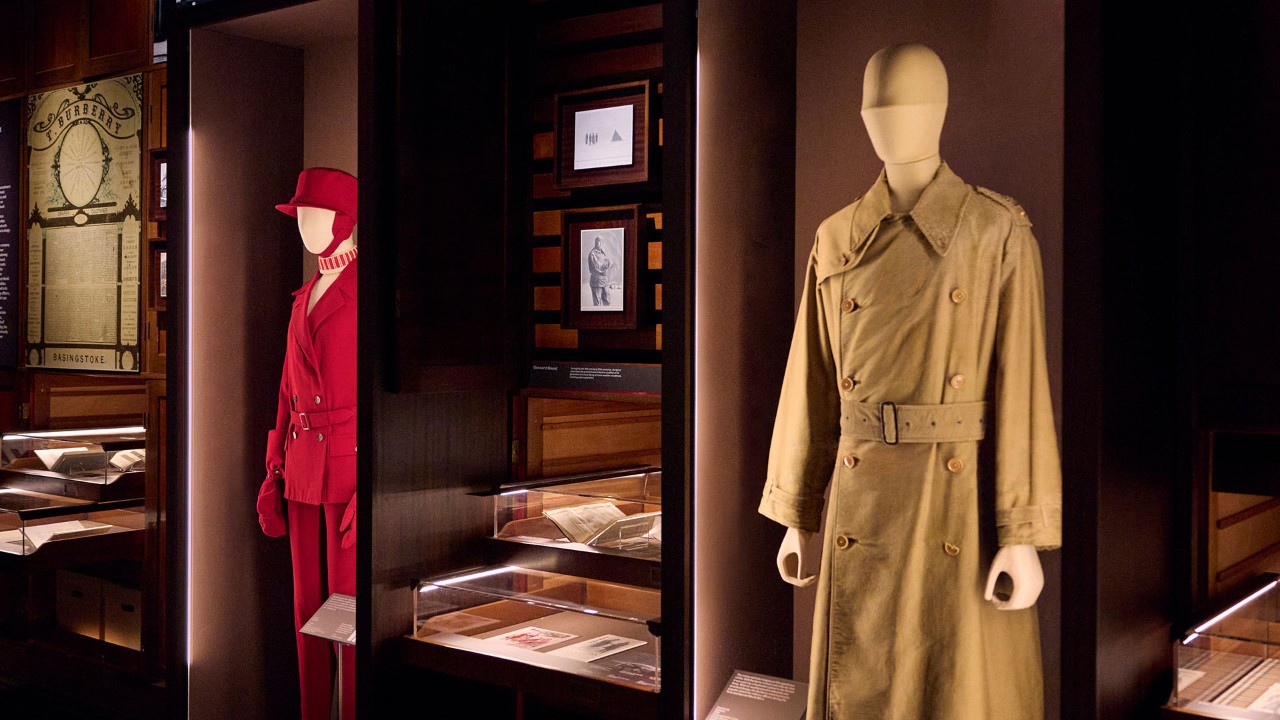 Burberry and V&A open display celebrating the history and